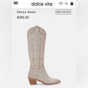 EUC Dolce Vita Shiren Tall Boot Sand Nubuck Size 10 (worn once)